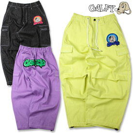 ガルフィー カラフルデニムカーゴ カーゴパンツ GALFY 131009 黒 ピンク 黄 ブラック イエロー L XL TGC バルーンパンツ