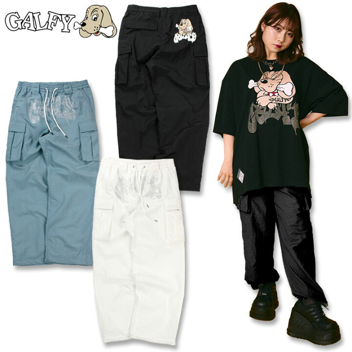 楽天市場】ガルフィー ビカビカ GALFY カーゴパンツ 132036 白 黒  