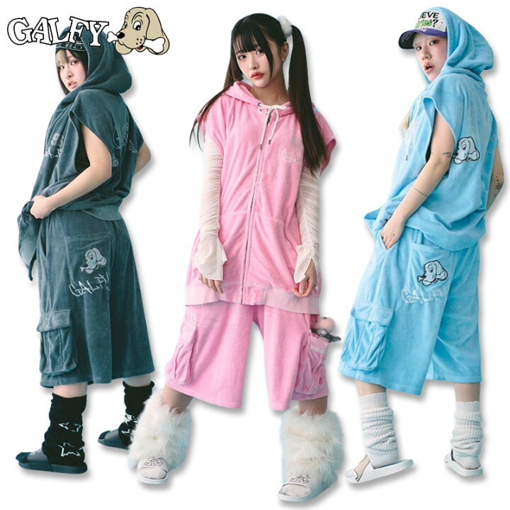 楽天市場】ガルフィー GALFY あの頃のギャル的ノースリパーカー 