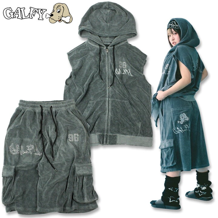 楽天市場】ガルフィー GALFY あの頃のギャル的ノースリパーカー 