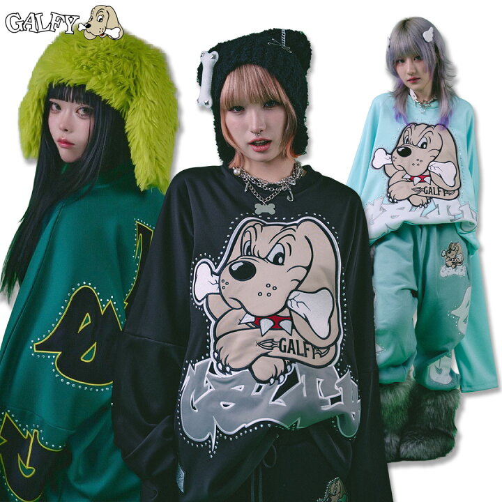 楽天市場】ガルフィー GALFY ギャル男BIGロゴ大萌袖ロンTee 長袖T 