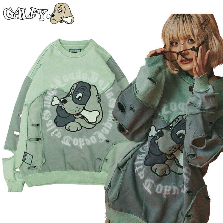 楽天市場】GALFY ガルフィー ツギハギゾンビ スウェット トレーナー L 