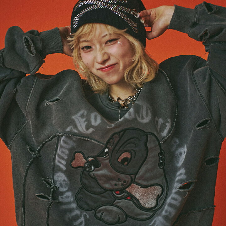 楽天市場】GALFY ガルフィー ツギハギゾンビ スウェット トレーナー L  