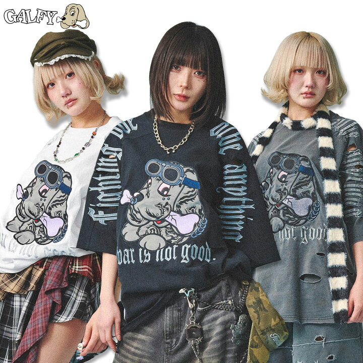 楽天市場】GALFY ガルフィー 病みに染まりし反戦 T シャツ Tee 152022 