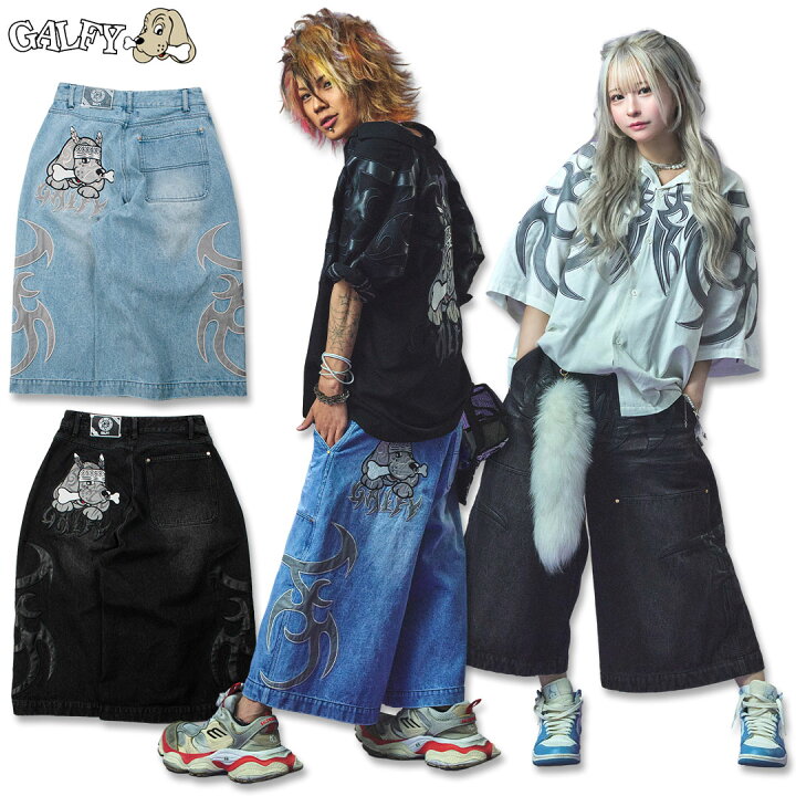 楽天市場】ガルフィー GALFY 部族長デカ短パン デニム パンツ 152079 