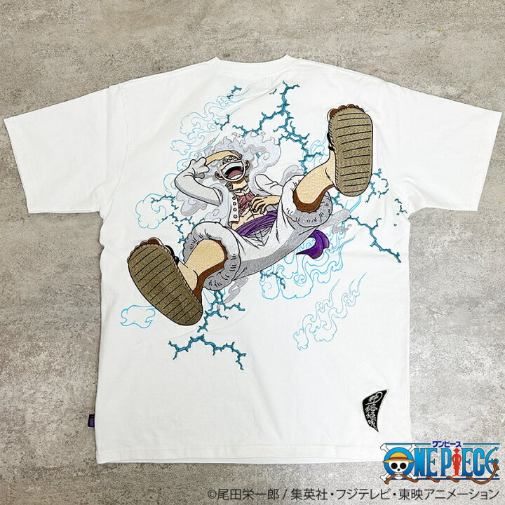 楽天市場】絡繰魂 粋 ワンピース コラボ ギア 5 半袖Tシャツ ルフィ 