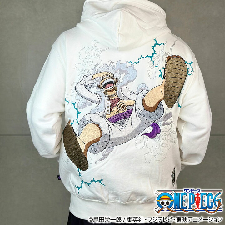 楽天市場】ONE PIECE × 絡繰魂 粋 コラボ ルフィ ギア5 パーカー 