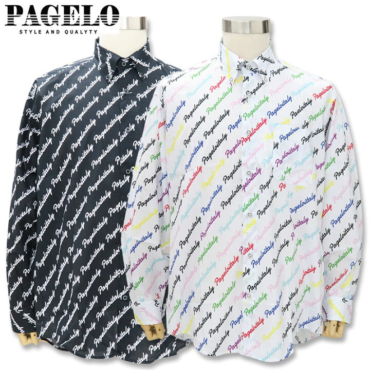 楽天市場】パジェロ 長袖ボタンダウンシャツ 31-1107-07N PAGELO 白 01 