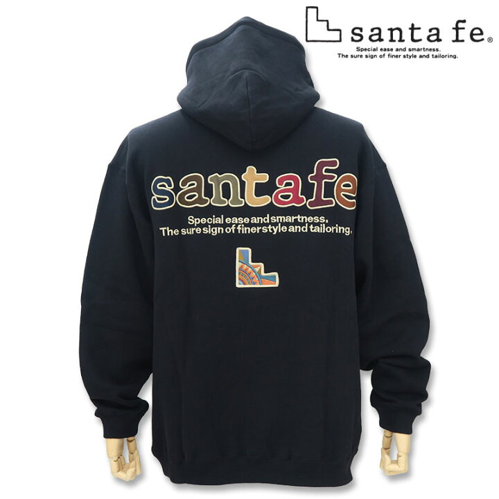 楽天市場】サンタフェ 定番バックアップリケ パーカー スエットパンツ 