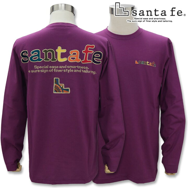 楽天市場】サンタフェ バックアップリケ 長袖Tシャツ ロンT 85453 