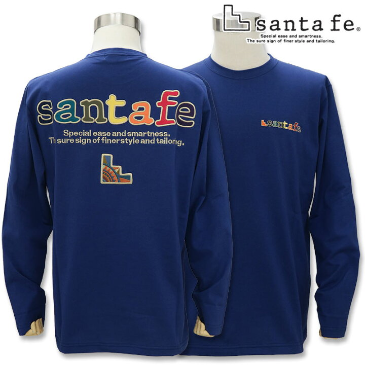 楽天市場】サンタフェ バックアップリケ 長袖Tシャツ ロンT 85403 