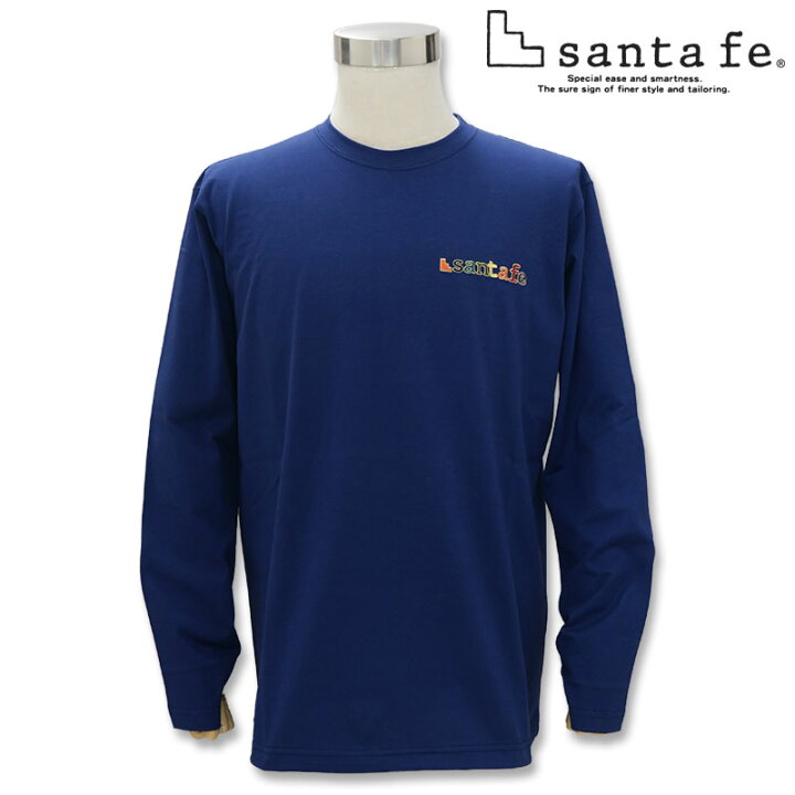 楽天市場】サンタフェ バックアップリケ 長袖Tシャツ ロンT 85453 