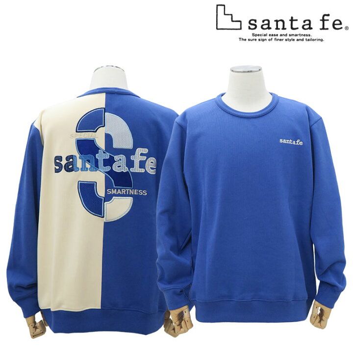 楽天市場】サンタフェ トレーナー 81407 LL 3L santafe 刺繍 ホワイト 