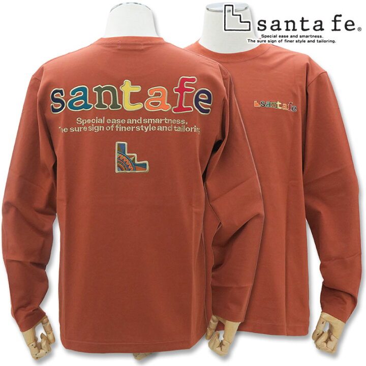 楽天市場】サンタフェ バックアップリケ 長袖Tシャツ ロンT 85403 