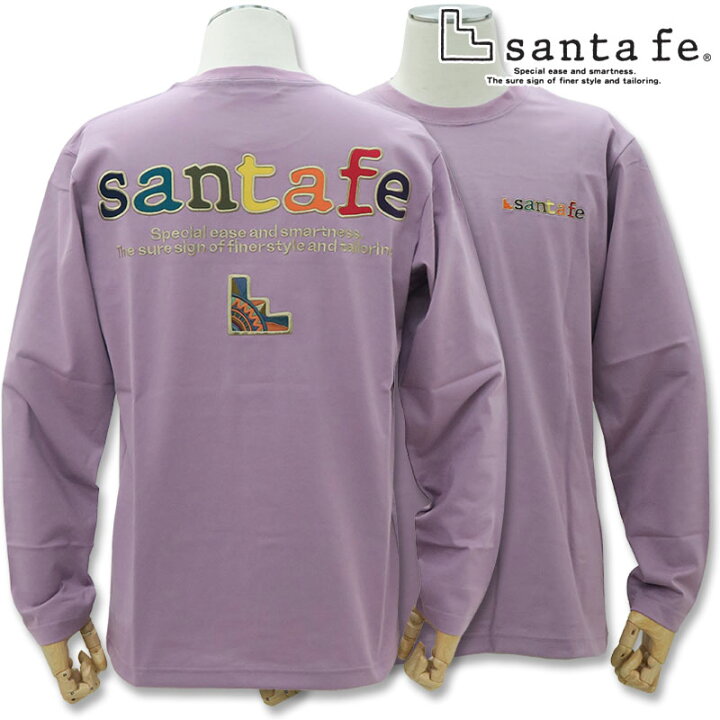 楽天市場】サンタフェ バックアップリケ 長袖Tシャツ ロンT 85403 