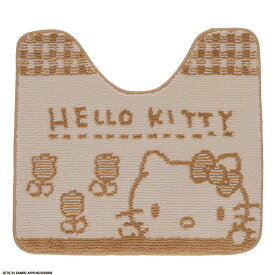 【全品　送料無料！】　サンリオキャラクターズ　トイレマットキティ暮らし　ハローキティ　マット　シート　敷物　トイレ用品　インテリア　雑貨　グッズ　かわいい　TE