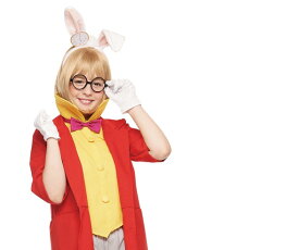 レディ　ホワイトラビットふしぎの国のアリス　白うさぎ　ディズニー　Disney　ハロウィン　コスプレ　コスチューム　衣装　仮装　集団仮装　かわいい