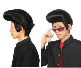 グッズ　つっぱりリーゼントリーゼント　つっぱり　不良　カツラ　かつら　ヘアー　ウィッグ　パーティ　ハロウィン　コスプレ　コスチューム　衣装　仮装　かわいい