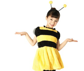 キッズ　ワンダーハッチガールS　ミツバチ　ハチ　蜂　ハロウィン　コスプレ　コスチューム　衣装　仮装　かわいい