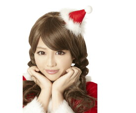 グッズ　サンタ帽ヘアピンヘアピン　アイテム　小物　サンタ　クリスマス　コスプレ　コスチューム　衣装　仮装　かわいい