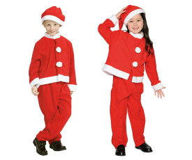 キッズ　キッズサンタスーツ120　サンタ　パーティ　クリスマス　コスプレ　コスチューム　衣装　仮装　かわいい