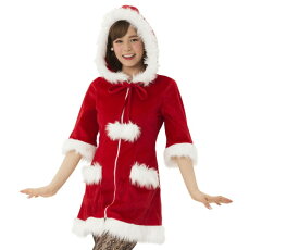レディ　ハッピーサンタサンタ　クリスマス　仮装　衣装　コスプレ　コスチューム　サンタクロース　パーティ　イベント　かわいい