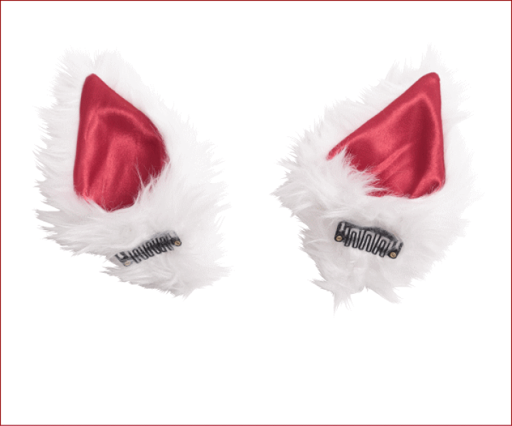 楽天市場 グッズ けもみみピン 白きつね きつね キツネ ヘアピン アイテム 小物 ハロウィン コスプレ コスチューム 衣装 仮装 かわいい ワールドショップコレクション