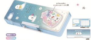 クラ133723 【全品 送料無料!】 オリジナル コンパクト両面開きペンケーススイーツエナガ シマエナガ 動物 アニマル ボックス 箱型 ペン入れ 筆箱 収納 文房具 学校 勉強