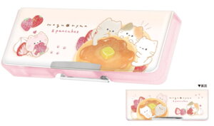 カミ228505 【全品 送料無料!】 オリジナル コンパクト両面開きペンケースもぐにゃん ねこ 動物 アニマル ボックス 箱型 ペン入れ 筆箱 収納 文房具 学校 勉強 雑貨 グ