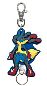 エス18205 【全品　送料無料！】　ポケットモンスター　ラバーリールキーホルダーメガルカリオ　ゲーム　アニメ　映画　キーホルダー　キーリング　チャーム　鍵　雑貨　グッズ　かわいい