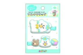 1 【全品　送料無料！】　んぽちゃむ　マルチクリップんぽちゃむ1　キャラクター　おぱんちゅうさぎ　うさぎ　動物　アニマル　留め　ピン　ヘアクリップ　髪の毛　ヘアアイテム　文房具　コスメ　子供　キッズ　レディース　女性　2個入り　2個セット　雑貨　グッズ