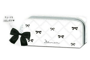 【全品 送料無料!】 オリジナル ツインファスナーペンケースbroderie lueur BLANOIR ポーチ ペン入れ 筆箱 収納 文房具 学校 勉強 雑貨 グッズ かわいい