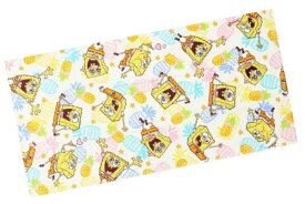 【全品　送料無料！】　スポンジボブ　SpongeBob　バスタオルファインミックス　ボブ　アニメ　キャラクター　アメリカ　USA　アメキャラ　タオル　たおる　雑貨　グッズ　かわいい