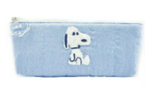 【全品 送料無料!】 スヌーピー SNOOPY ペンポーチブルー 青 ぬいぐるみ ピーナッツ ウッドストック すぬーぴー アニメ キャラクター ケース ペン入れ 筆箱 収納 文房