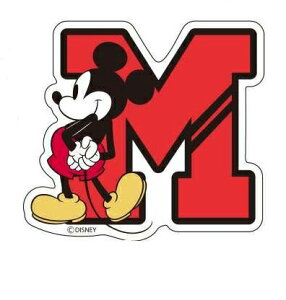 【全品 送料無料!】 ディズニーキャラクター ダイカットステッカーイニシャル ミッキーマウス 映画 アニメ ステッカー シール 文房具 雑貨 グッズ かわいい