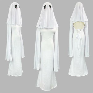 ★S〜6L★小さいサイズ〜大きいサイズ★おばけ ゴースト オバケ お化け 幽霊 ハロウィン衣装 コスプレ セクシー 制服 衣装 パーティー イベント コスチューム クリスマス 仮装 インスタ 撮影