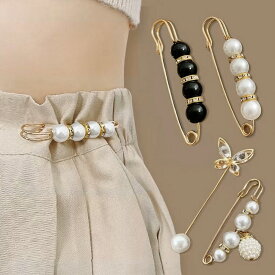 ★4点セット★ブローチ アクセサリー ジュエリー ベルト スカーフ ショール 豪華 パーティー お呼ばれ OL 通勤 通学 お出かけ 旅行 韓国風ファッション インスタ 撮影 アイドル★ブローチピン ウエスト調節ピン4点セット アクセント 韓国風 M L サイズ★フリーダムsale