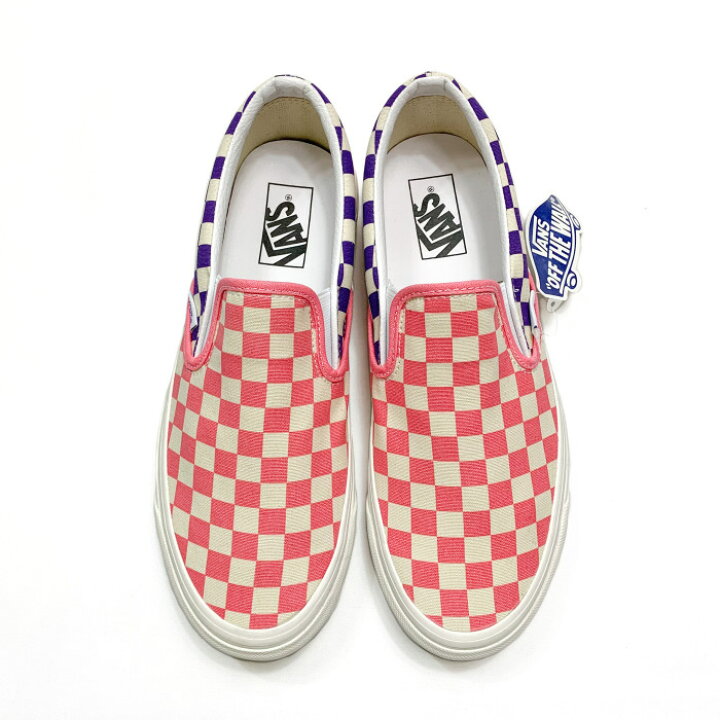 楽天市場】VANS / Classic Slip-On 98 Dx ANAHEIM FACTORY OG LIGHT PINK×OG PURPLE  CHECKER, OG BLUE×OG YELLOW CHECKER (ヴァンズ スリッポン アナハイム チェッカーフラッグ) : W.H.E