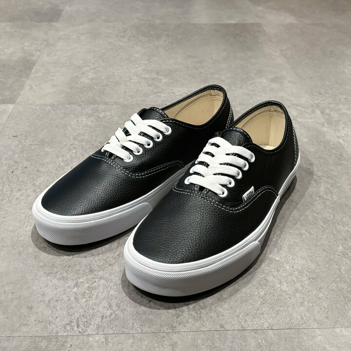 楽天市場】VANS Authentic Leather Black / True White (ヴァンズ 