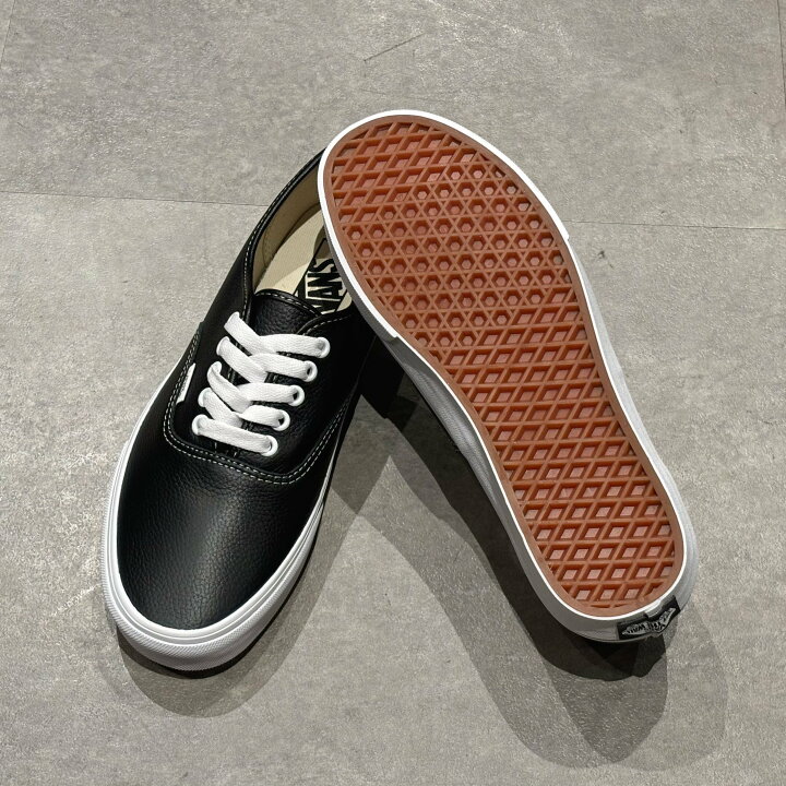 楽天市場】VANS Authentic Leather Black / True White (ヴァンズ 