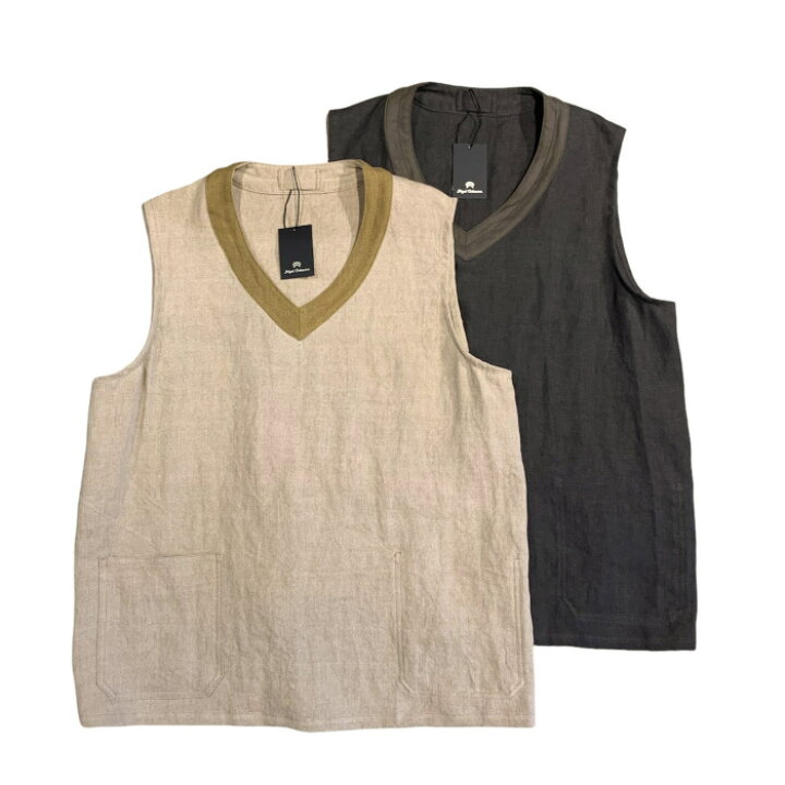 楽天市場】Nigel Cabourn / FRENCH HOSPITAL VEST REVERSIBLE - LINEN 