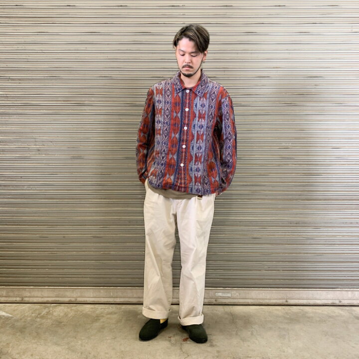 楽天市場】Nigel Cabourn / BUTTON THROUGH DECK SHIRT - PRINTED 