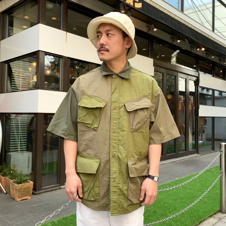 楽天市場】Nigel Cabourn / DESERT ARMY SHIRT - SHORT SLEEVE, MIX 
