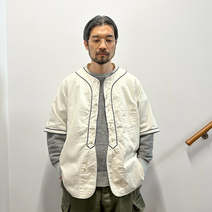 楽天市場】NIGEL CABOURN / BASEBALL SHIRT SHORT SLEEVE TYPE2 
