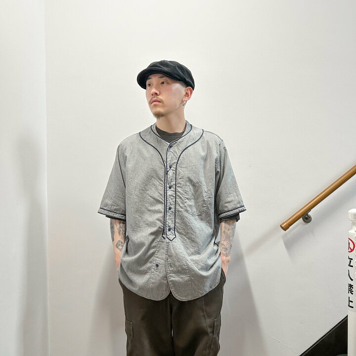 楽天市場】NIGEL CABOURN / BASEBALL SHIRT SHORT SLEEVE TYPE2 