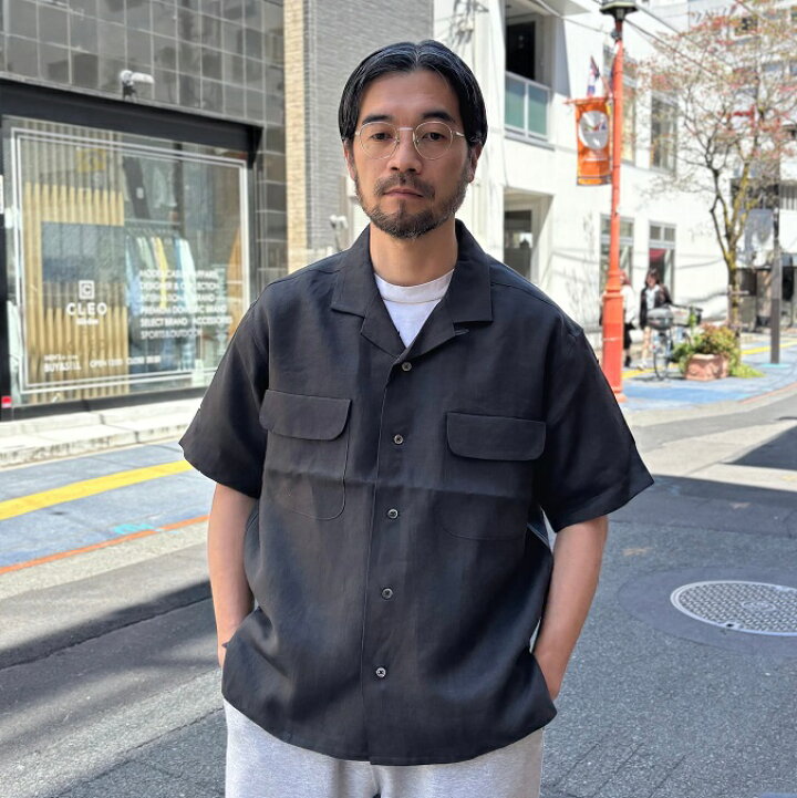 楽天市場】Nigel Cabourn / OPEN COLLAR SHIRT - LINEN TWILL Off 