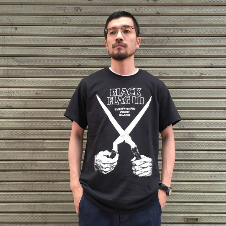 楽天市場】BLACK FLAG T-SHIRT BARS & LOGO EVERYTHING WENT BLACK SIX 