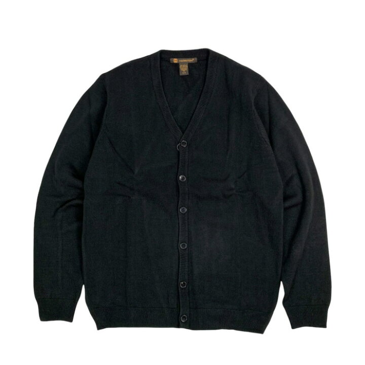 楽天市場】HARRITON / V-NECK KNIT CARDIGAN BLACK GREEN (ハリトン V 