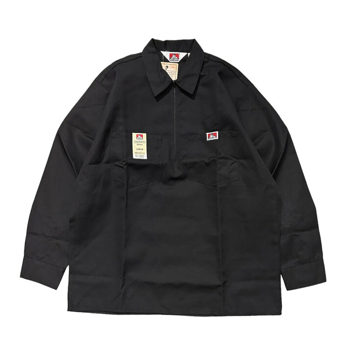 楽天市場】BEN DAVIS 1/2 Zip L/S Work Shirt / ベンデイビス ハーフ 