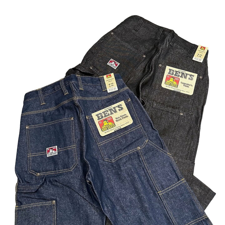 楽天市場】USA企画 BEN DAVIS Rigid Denim Carpenter Pants Indigo 